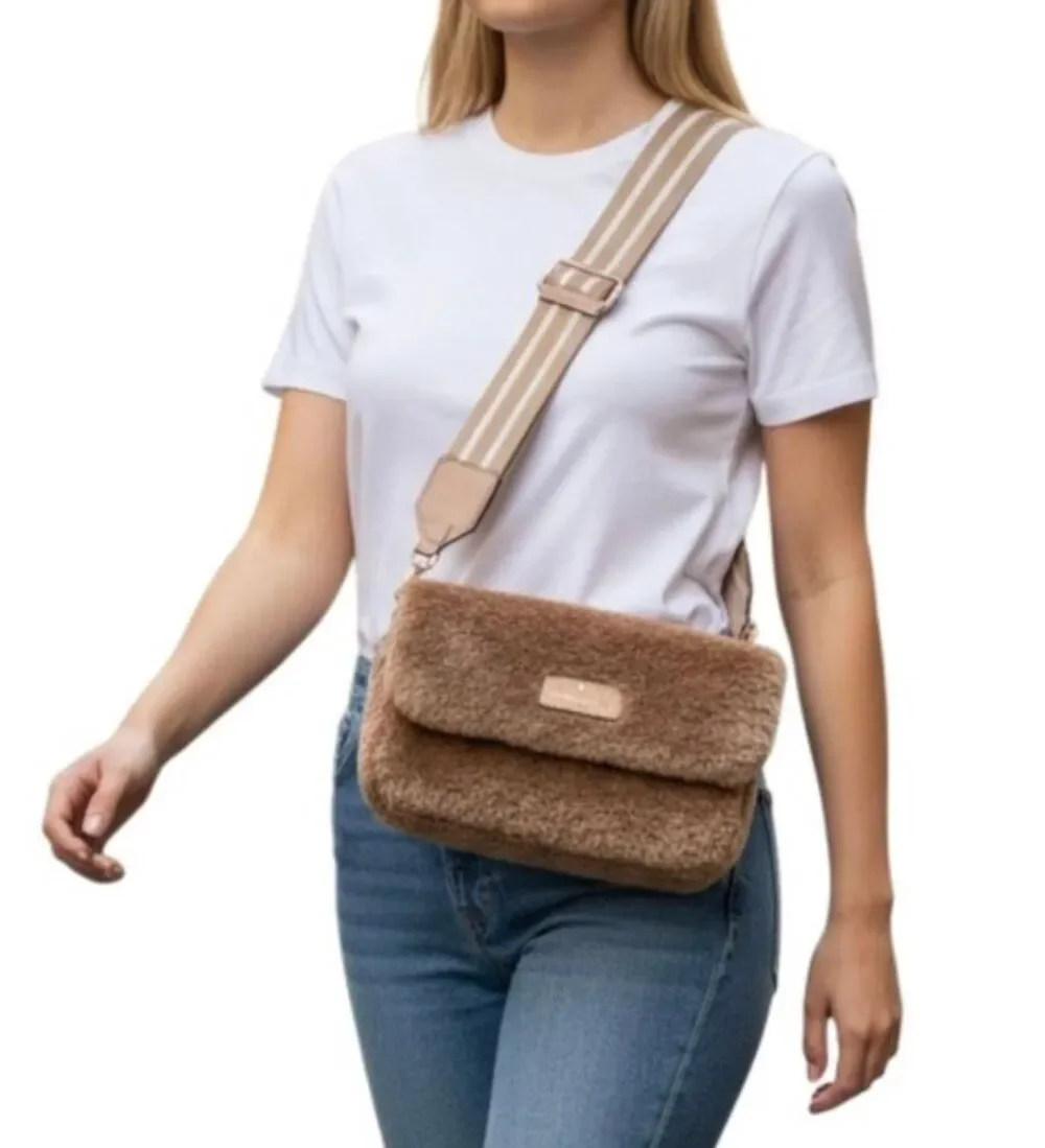 Kate Spade New York Rosie Faux Fur Small Flap Crossbody